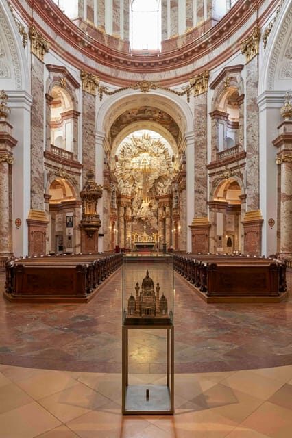 Karlskirche Entry Ticket with Panoramic Terrace Access - Inside the church: Baroque architecture that pulls you upward