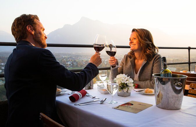 Mozart Concert and Dinner or VIP Dinner at Fortress Salzburg with River Cruise - VIP dinner: what the upgrade actually adds