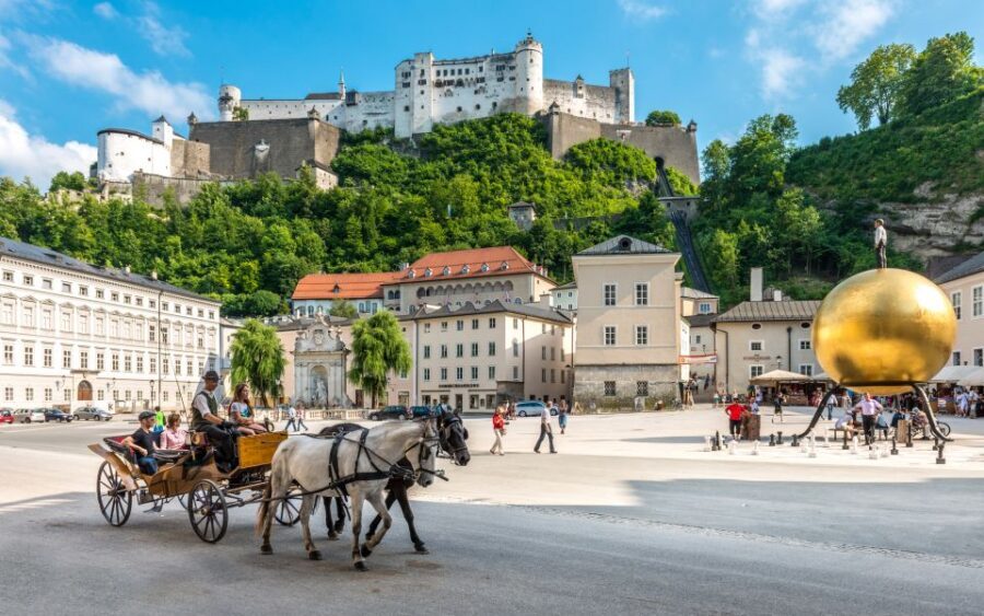 Vienna: Hallstatt, Salzburg, Melk, Alps & Lakes Day Trip - Salzburg Old Town and Sound of Music Cues: Your Two-Hour Window
