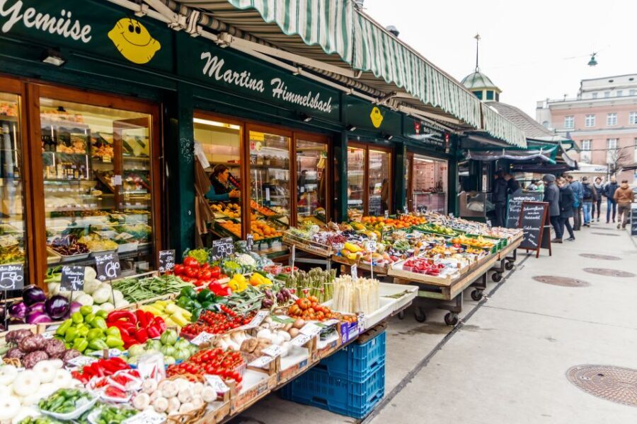 Vienna: Typical Austrian Food Tour with Coffee House Visit - Naschmarkt and Austrian cheeses: market tasting with context